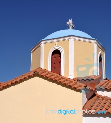 Greek Church Stock Photo