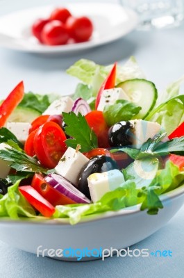 Greek Salad Stock Photo