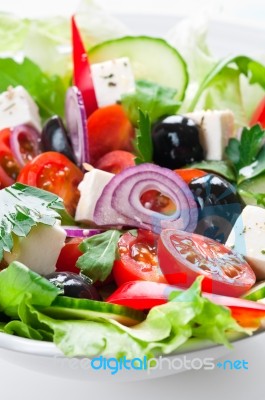 Greek Salad Stock Photo