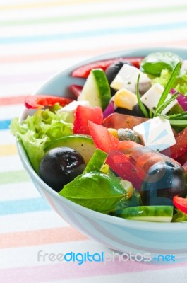 Greek Salad Stock Photo