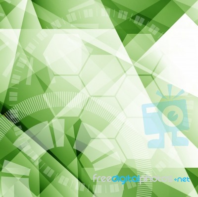 Green Abstract Background Stock Image