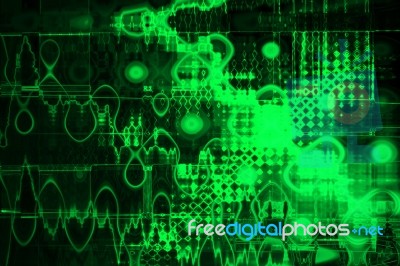 Green Abstract Background Stock Image