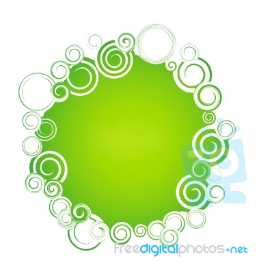 Green Abstract Circle   Background Stock Image