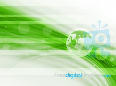 Green Abstract Technology Background Stock Image