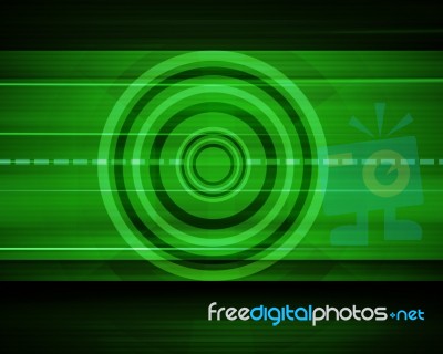 Green Abstract Technology Background Stock Image