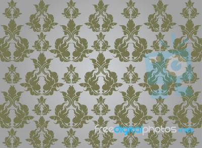 Green Art Pattern Stock Image