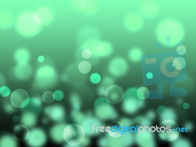 Green Background Means Bokeh Lights And Abstract Stock Image