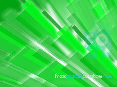 Green Bars Background Means Abstract Art Or Digital Design Stock Image