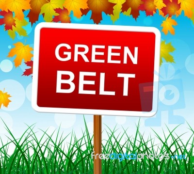 Green Belt Means Picturesque Country And Scene Stock Image