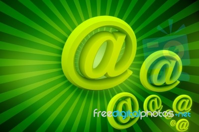 Green Business Symbol  Stock Image