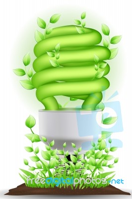 Green Cfl Stock Image