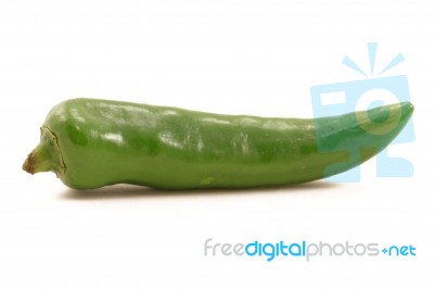 Green Chilli Stock Photo