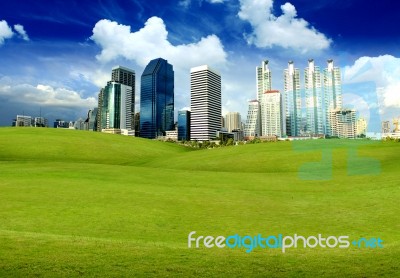 Green City Stock Photo