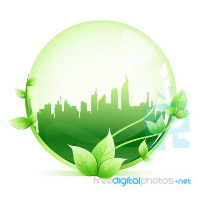 Green City Stock Image