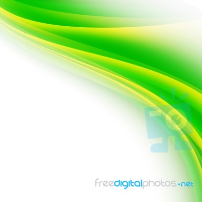 Green Curved Background Stock Image