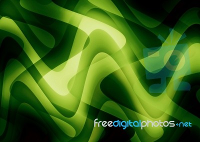 Green Curved Background Stock Image