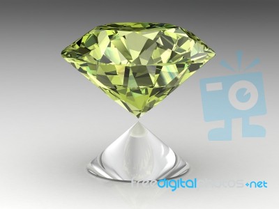 Green Diamond Stock Image