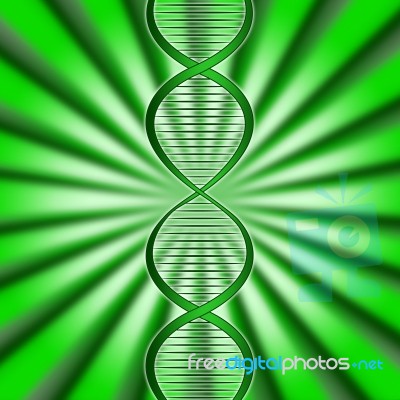 Green Dna Means Biotech Biotechnology And Gene Stock Image