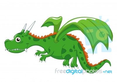 Green Dragon Stock Image