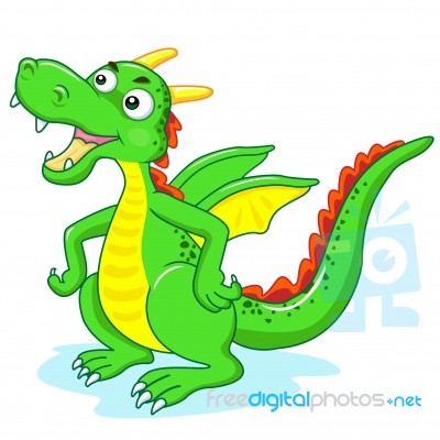 Green Dragon Stock Image