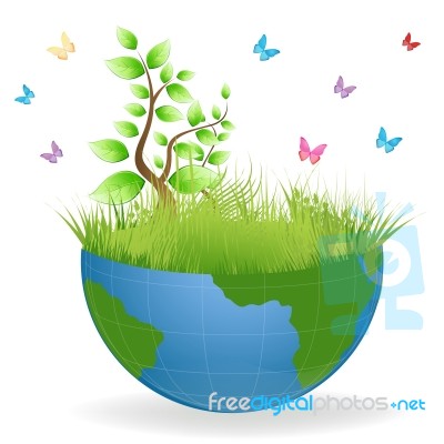 Green Earth Stock Image