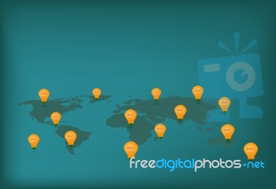 Green Energy Globe Idea Stock Image