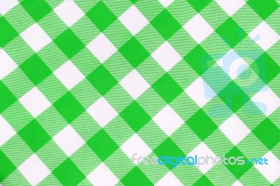 Green Fabric Pattern Stock Photo