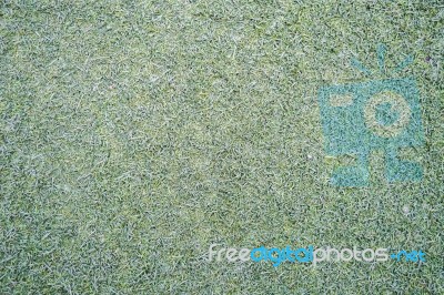 Green Fake Grass Background Stock Photo