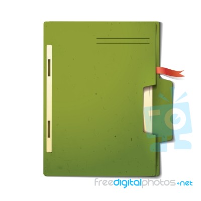 Green File Stock Image