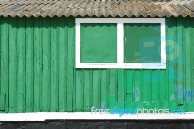 Green Fisherman House Stock Photo