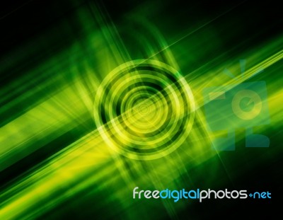 Green Futuristic Background Stock Image