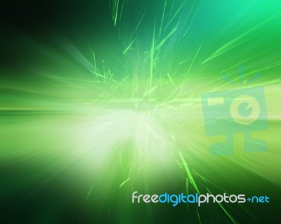 Green Futuristic Background Stock Image