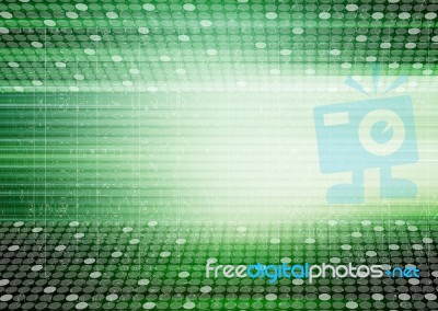 Green Futuristic Background Stock Image