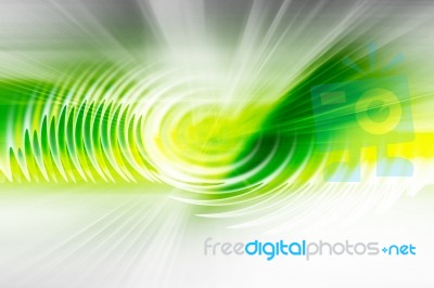 Green Futuristic Background Stock Image