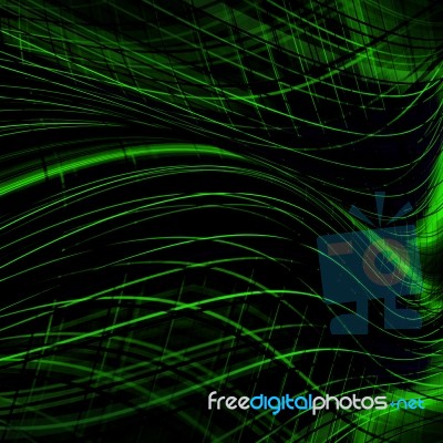 Green Futuristic Background Stock Image