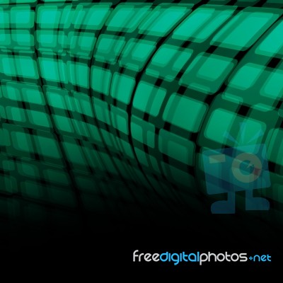 Green Futuristic Background Stock Image