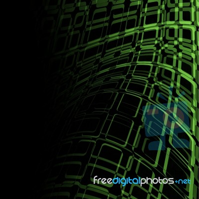 Green Futuristic Background Stock Image