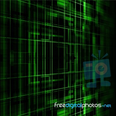 Green Futuristic Background Stock Image