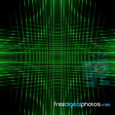 Green Futuristic Background Stock Image