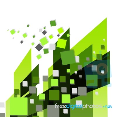 Green Futuristic Background Stock Image