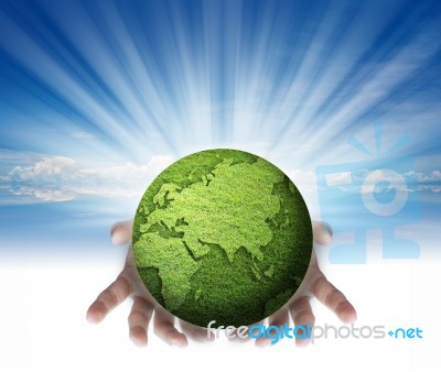 Green Globe Stock Image