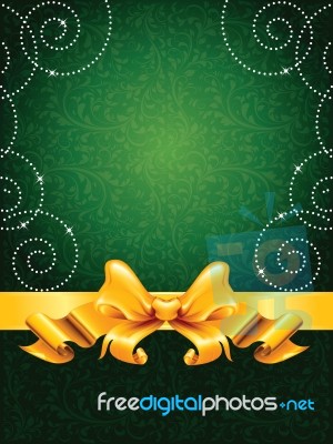 Green Greeting Card Stock Image