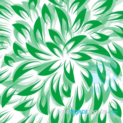 Green Leaf Abstract Background Stock Image