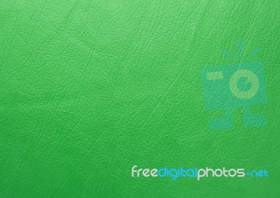 Green Leather Texture Stock Photo