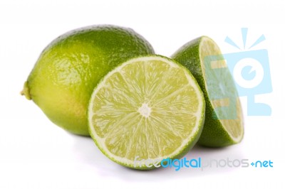 Green Limes Stock Photo