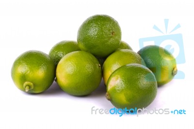 Green Limes Stock Photo