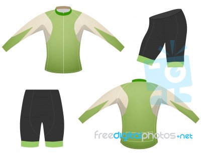 Green Long Sleeved T-shirt Stock Image