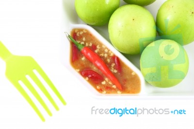 Green Monkey Apple Stock Photo