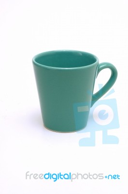 Green Mug Stock Photo