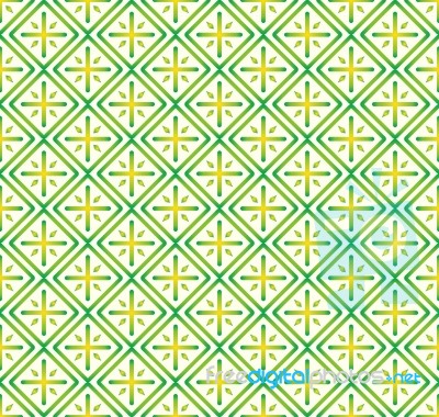 Green Plus Sign And Rectangle Seamless Pattern On Pastel Backgro… Stock Image